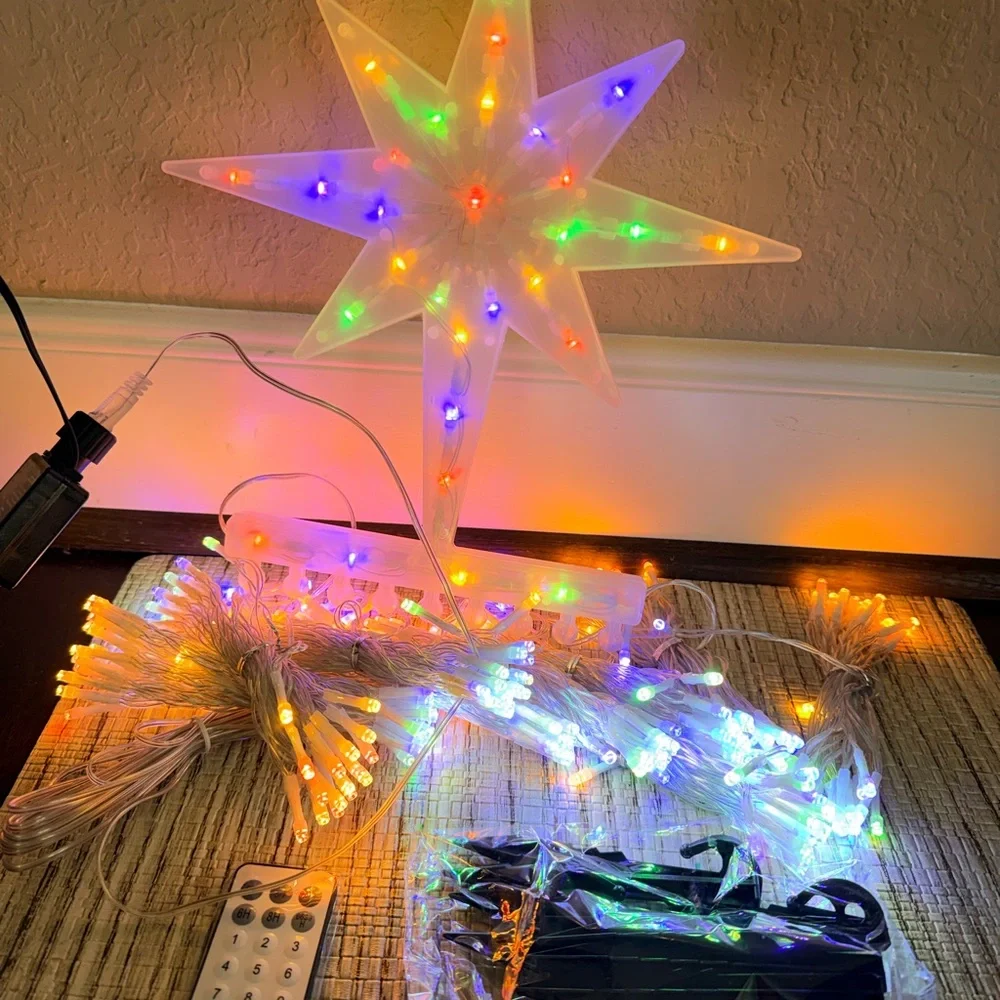 Multicolor LED Star Light Decoration with Remote Control